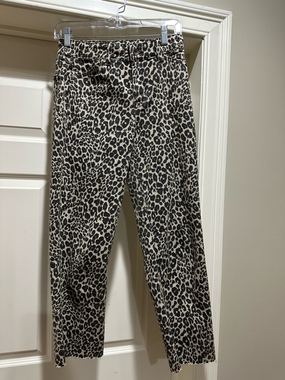 Sanctuary Leopard Print Jeans - Black & Cream